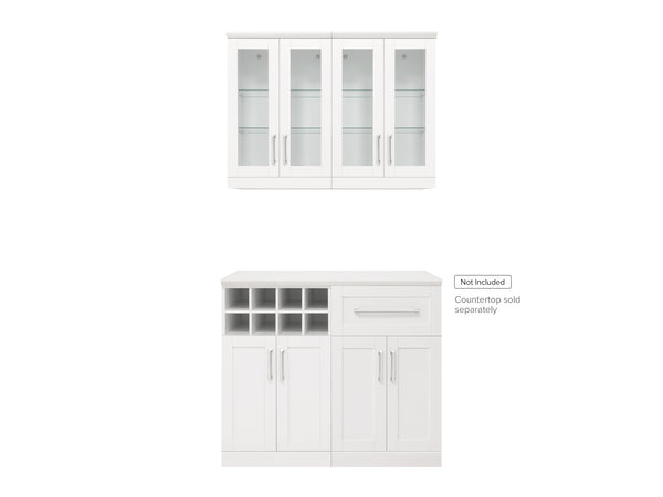 Home Bar 4 Piece Cabinet Set NewAge Products