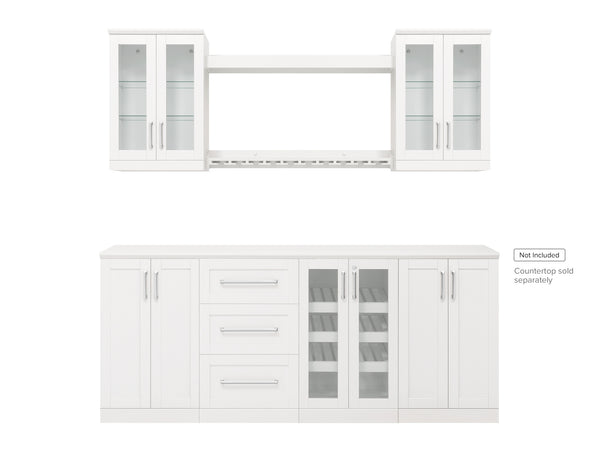 Home Bar 8 Piece Cabinet Set NewAge Products