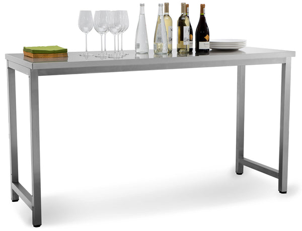HomeStock Naturally Nice Adjustable Table For Patio Heater Add More Functionality, Sturdy Place For Drinks, Stainless Steel Construction, Fits Heaters With 2-1/2? Diameter Posts - Table 16" Diameter
