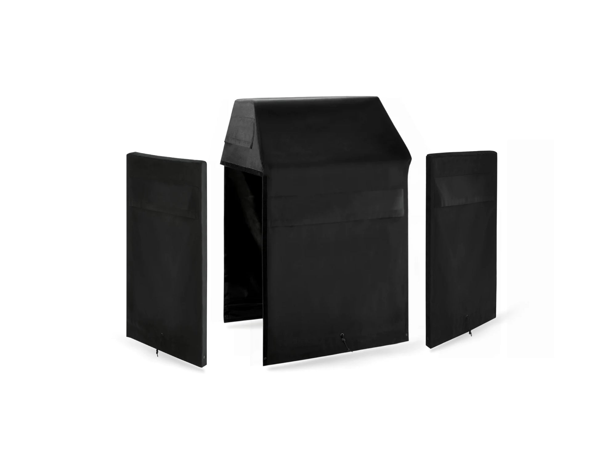 Outdoor Kitchen Cabinet Signature Cover Bundle: Platinum Grill, Right/Left End Panel