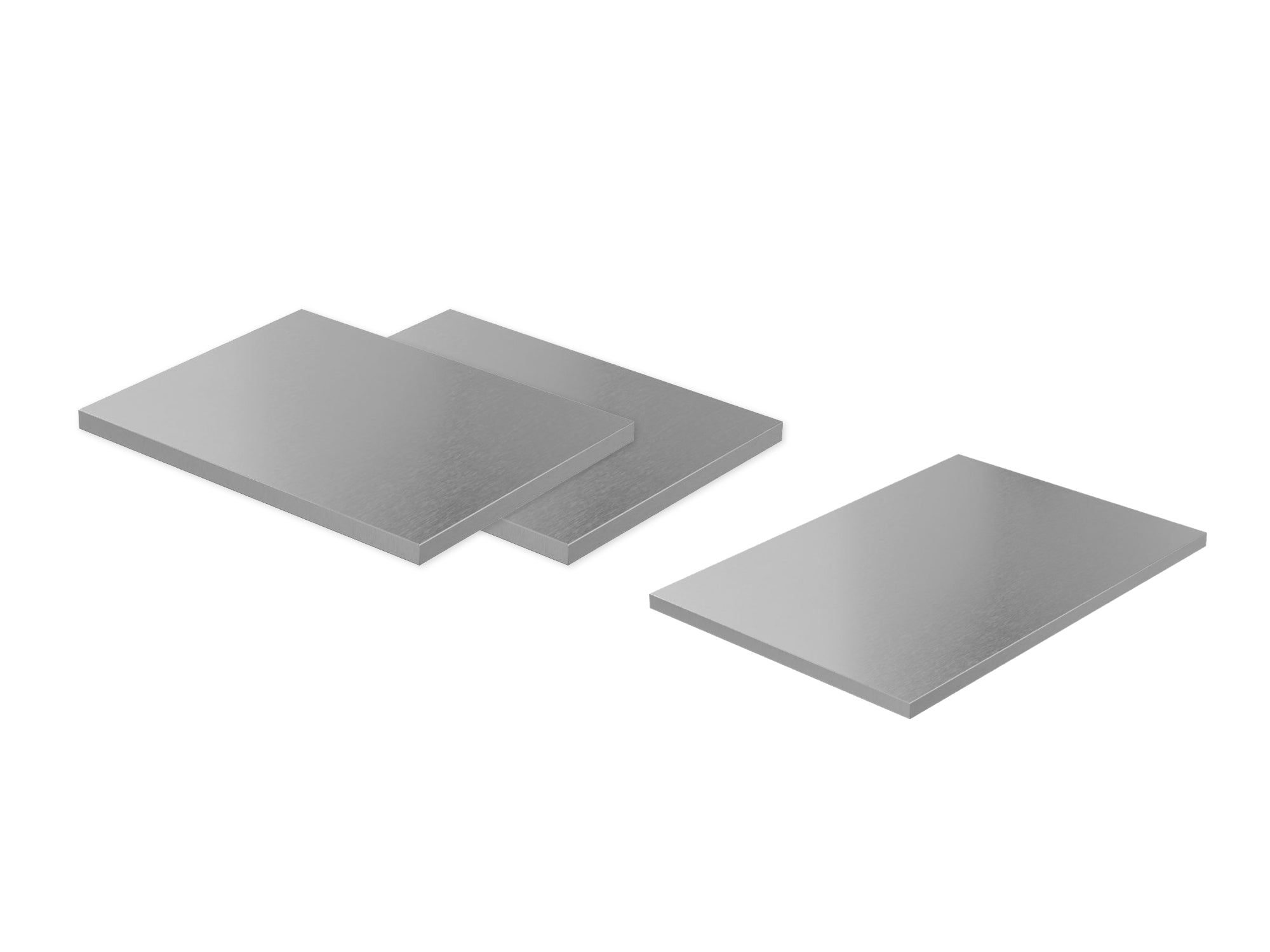 Signature Outdoor Kitchen Cabinet Stainless Steel Countertop Bundle: (2) 18 in. 1-Side Extended, 36 in. Countertop