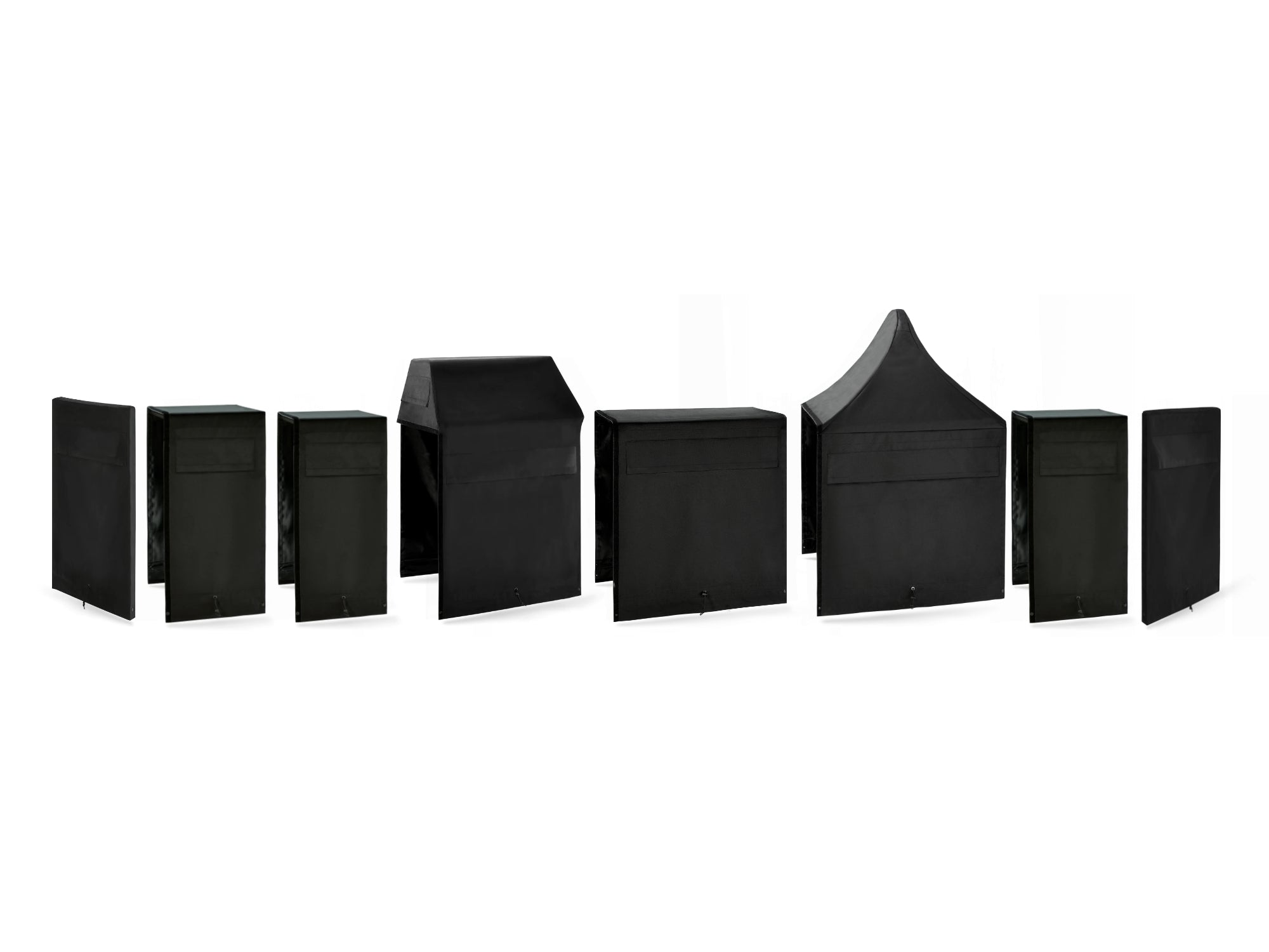 Outdoor Kitchen Cabinet Signature Cover Bundle: Performance Grill, Dual Side Burner, 36 in. Sink, 36 in. Cabinet, (2) 18 in. Cabinet, Right/Left End Panel