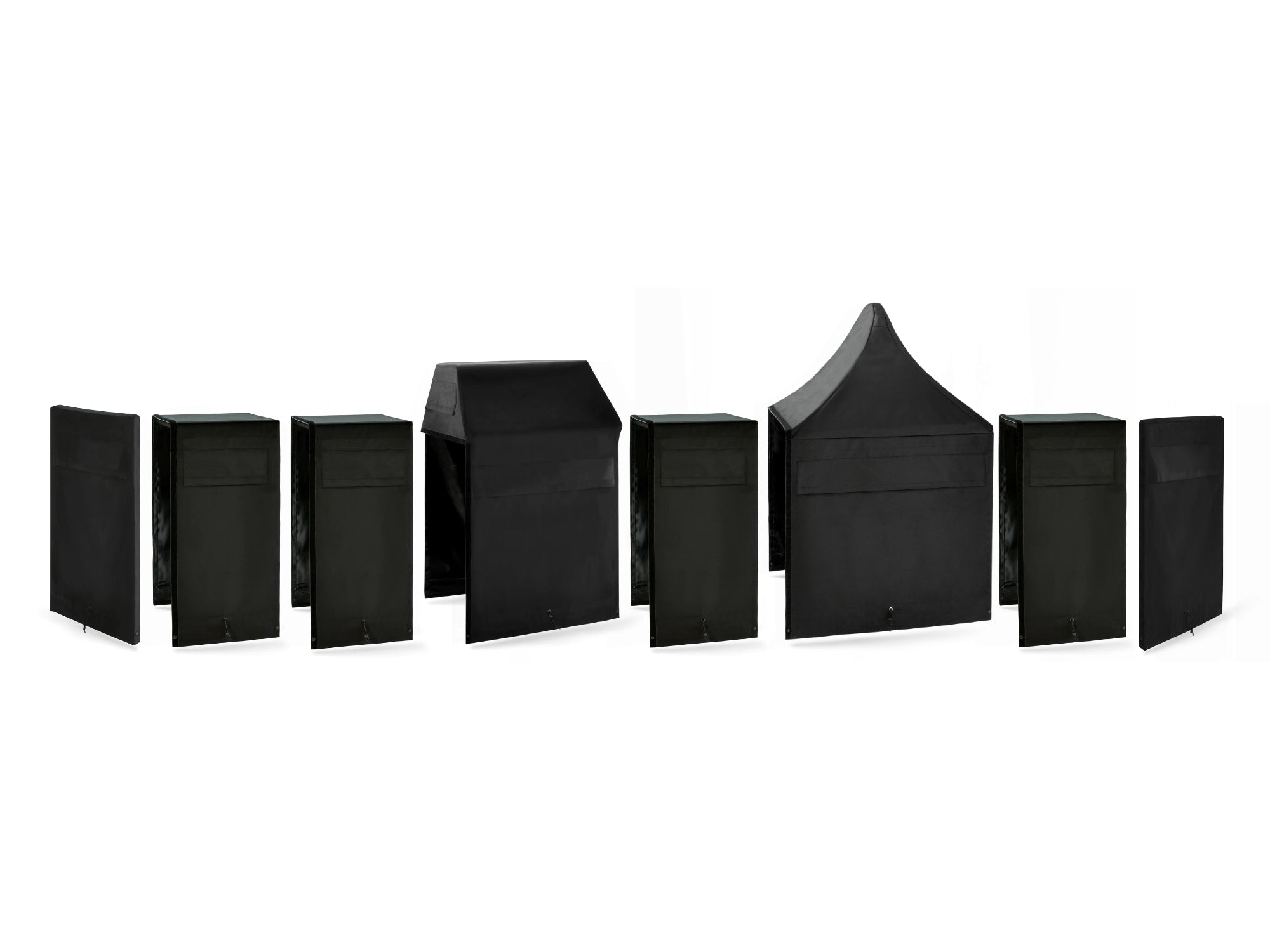 Outdoor Kitchen Cabinet Signature Cover Bundle: Performance Grill, (3) 18 in. Cabinet, Dual Side Burner, 36 in. Sink, Right/Left End Panel