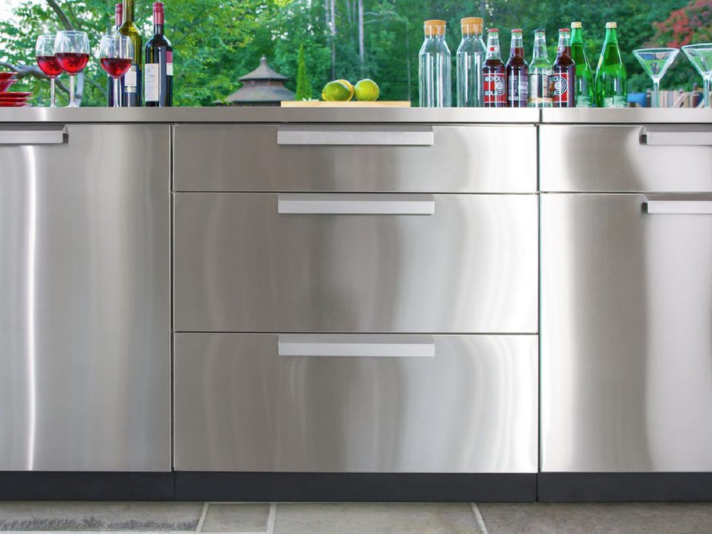 Outdoor Kitchen Stainless Steel Countertops 32 in. and 56 in. - NewAge ...