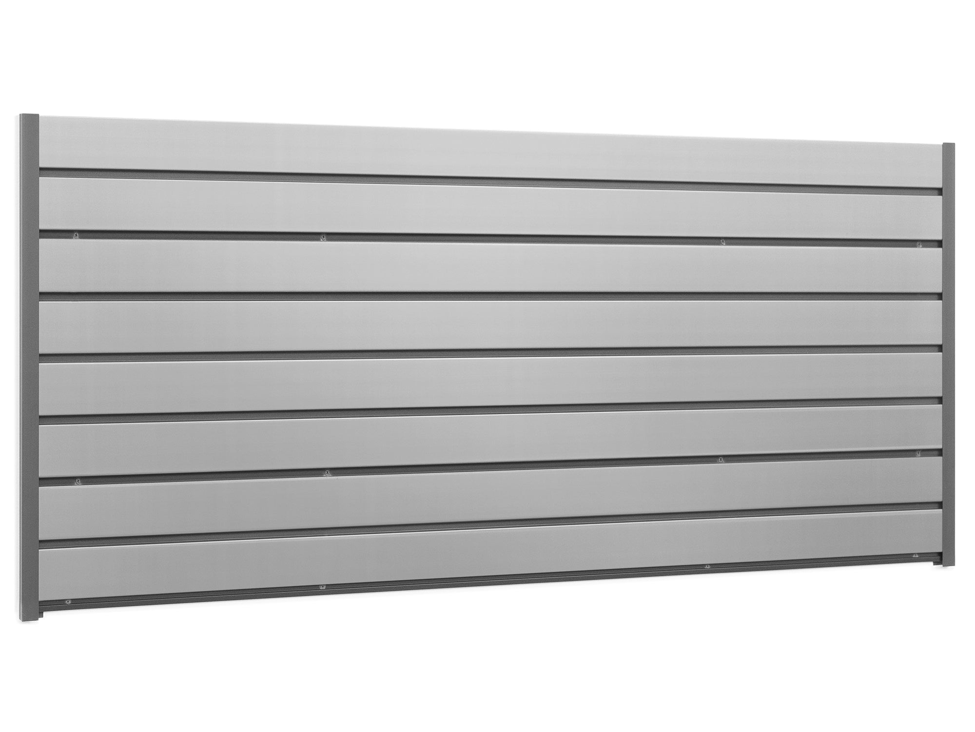60 In. PVC Slatwall Backsplash · 10 Sq. Ft. – Holds up to 75 lbs per sq. ft. · Wall Organization System