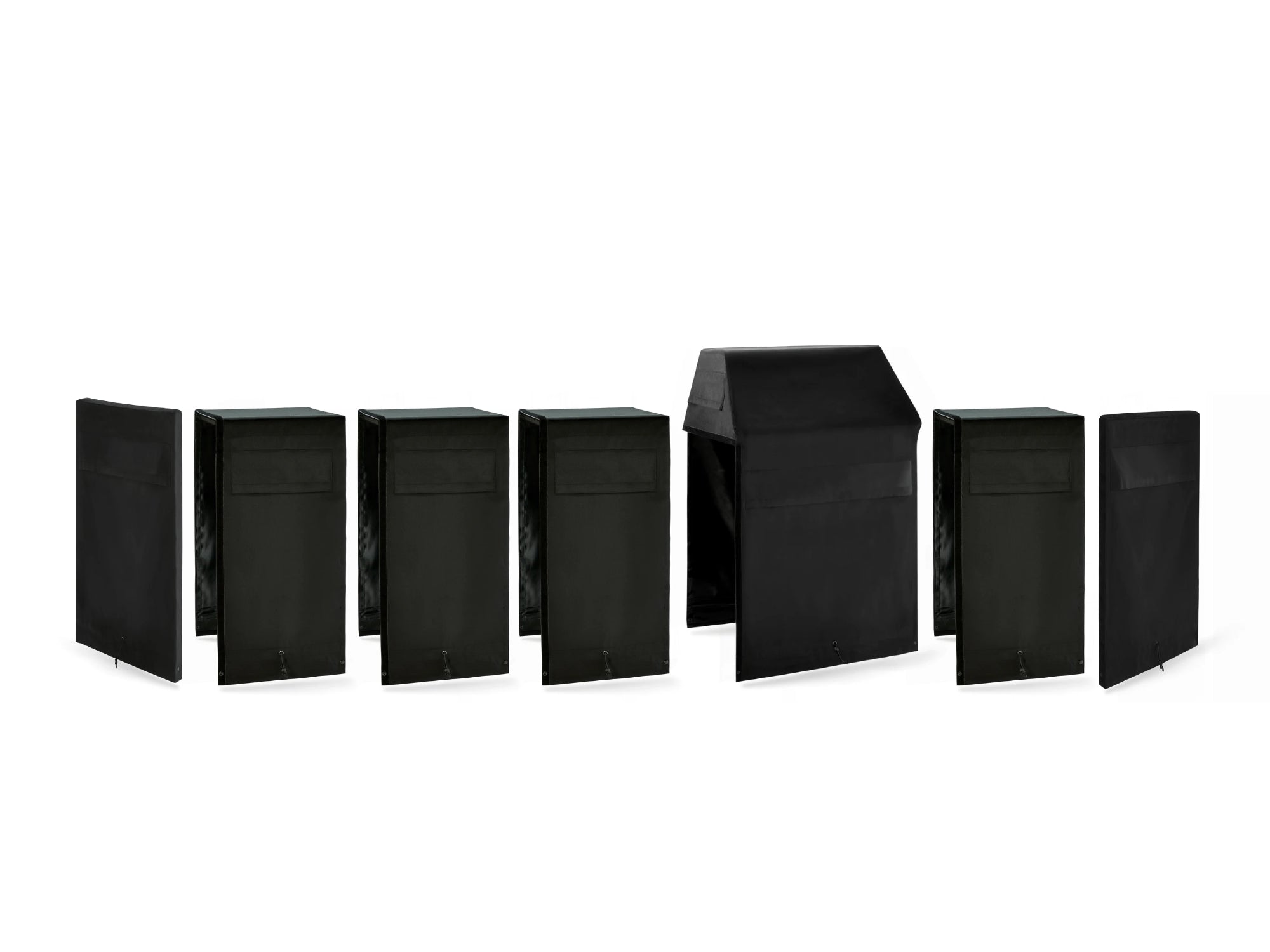 Outdoor Kitchen Cabinet Signature Cover Bundle: Performance Grill, (4) 18 in. Cabinet, Right/Left End Panel
