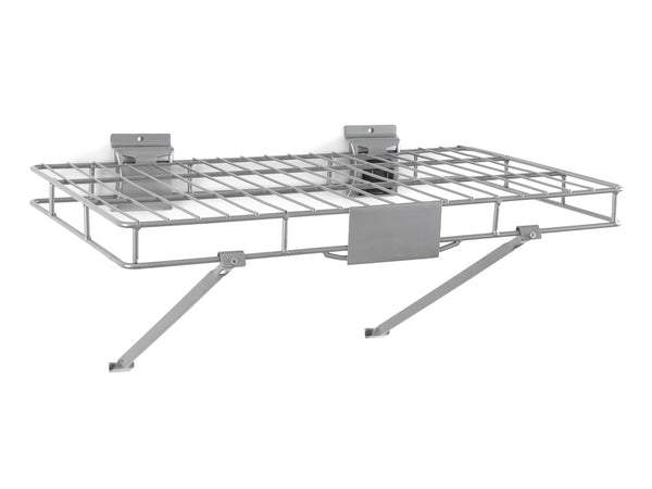 Lockable Slatwall 2 ft. Wire Shelves (Pack of 2) - NewAge Products