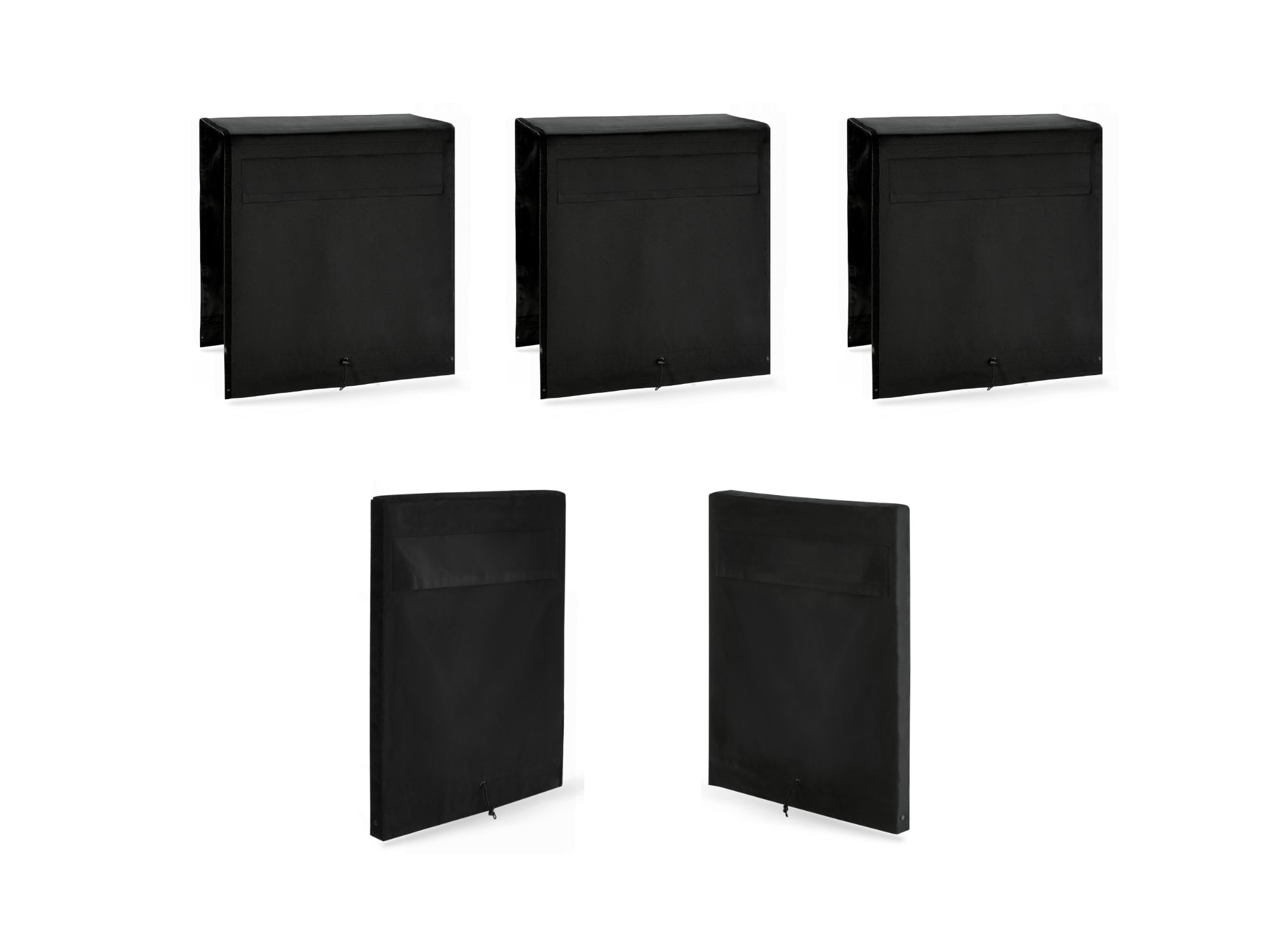 Signature Outdoor Kitchen Cabinets Cover Bundle: (3) 36 in. Cabinet, Right/Left End Panel