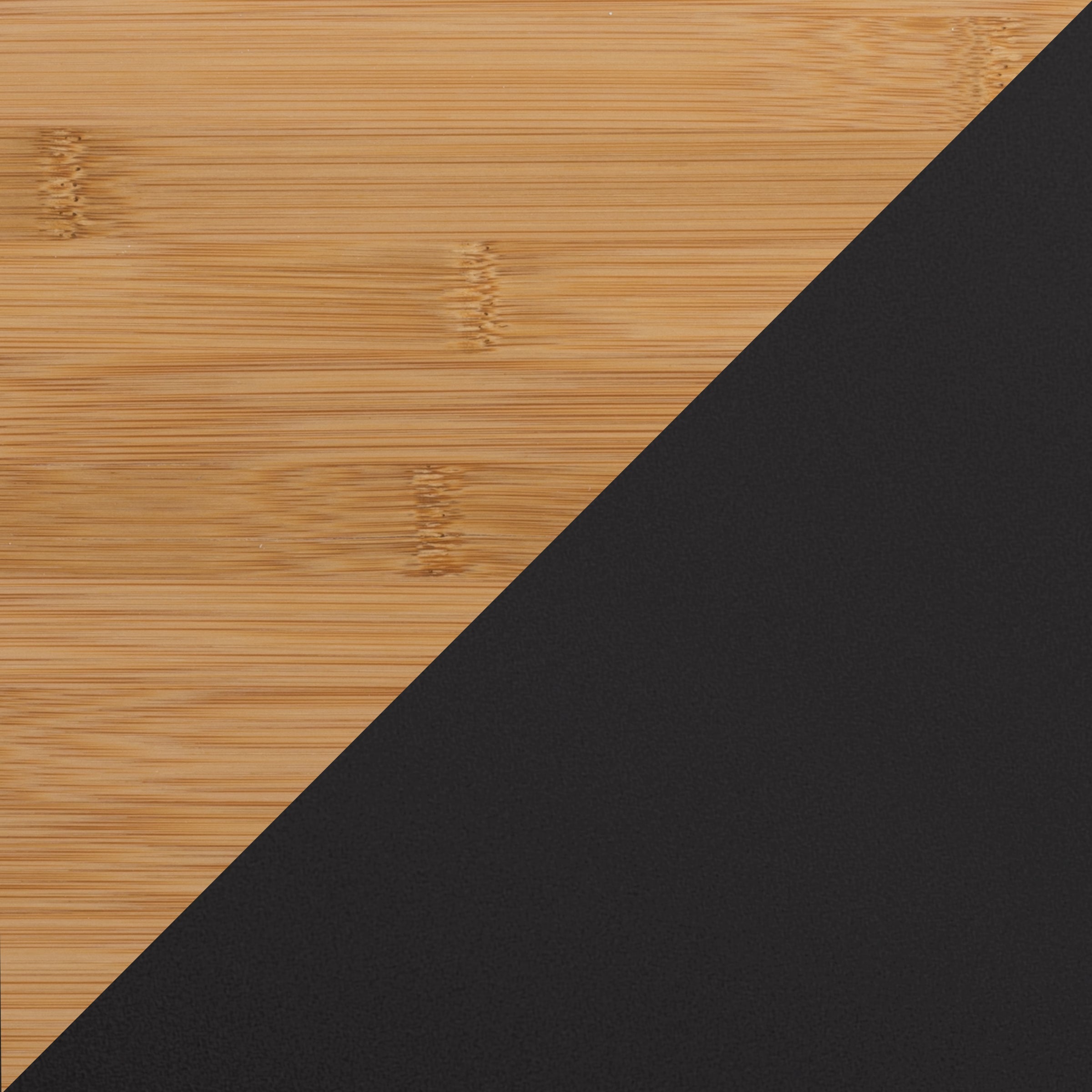 Black with Bamboo Worktop