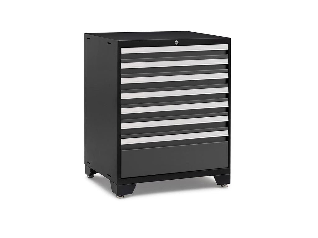 Tool Vault 28″ XL 3 Drawer Side Cabinet w/ Spring Loaded Casters –