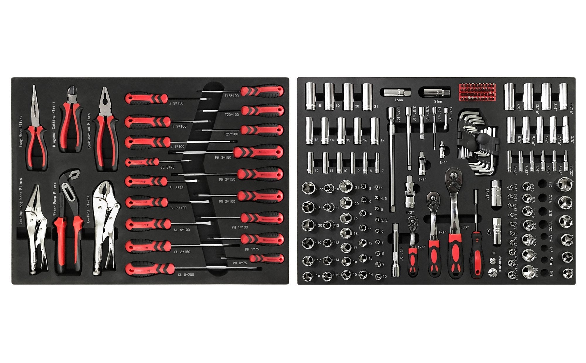 Pro Series Socket, Screwdriver and Plier Tray