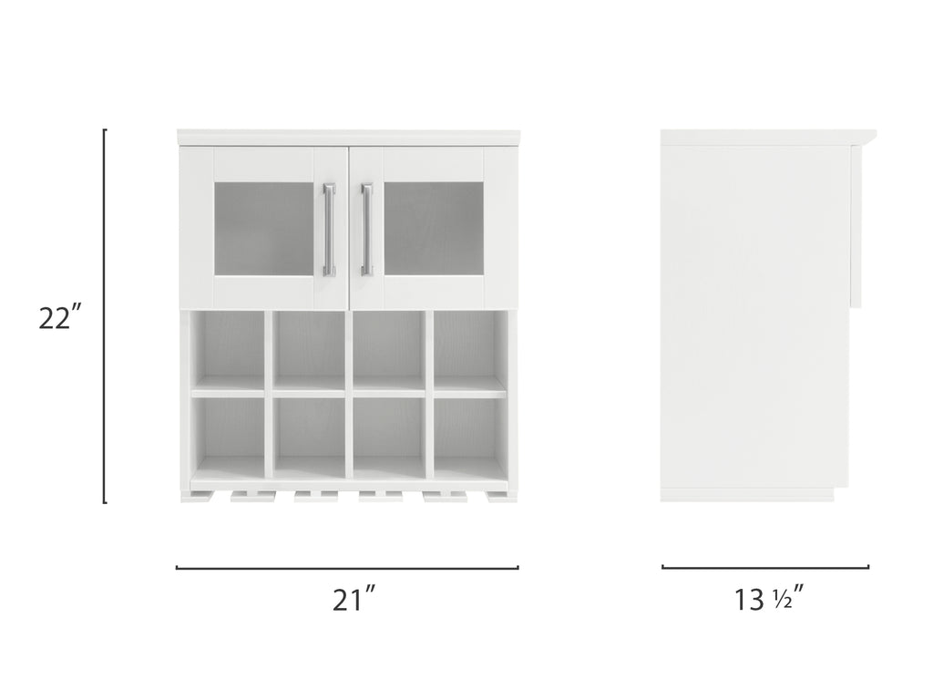 Home Bar Wall Wine Rack 21” NewAge Products