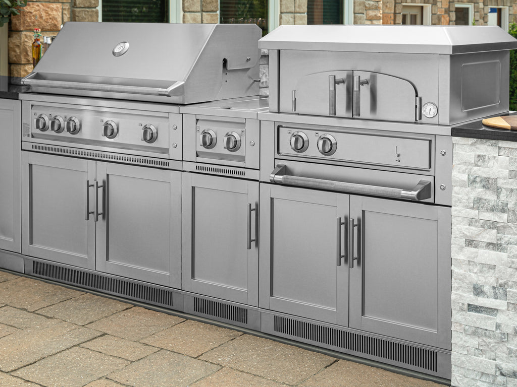 Outdoor Kitchen Platinum 33 in. BuiltIn Pizza Oven NewAge Products