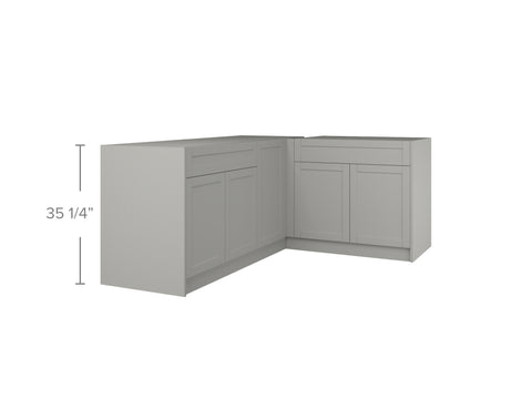 Open Tall Corner Garage Cabinet (3 Adj. Shelves) 35-1/2W1 x 35-1