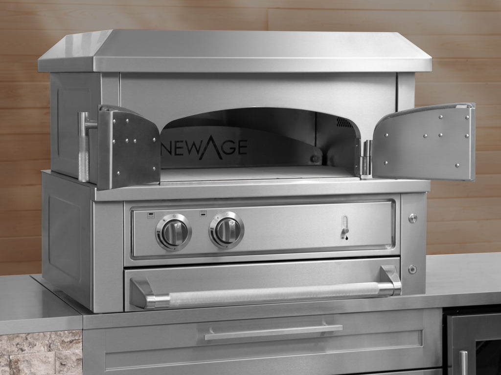 Outdoor Kitchen 33 in. Platinum Countertop Pizza Oven NewAge Products