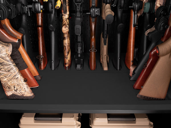 Secure Gun Cabinet Accessory - 36 in. 6 Gun Stock Rest - NewAge Products
