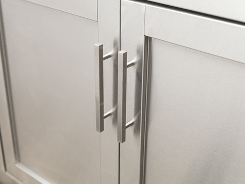NewAge Products Home 80611 - Cesta extraíble para armario de cocina, cajón  deslizante de acero resistente para debajo del gabinete, acabado cromado