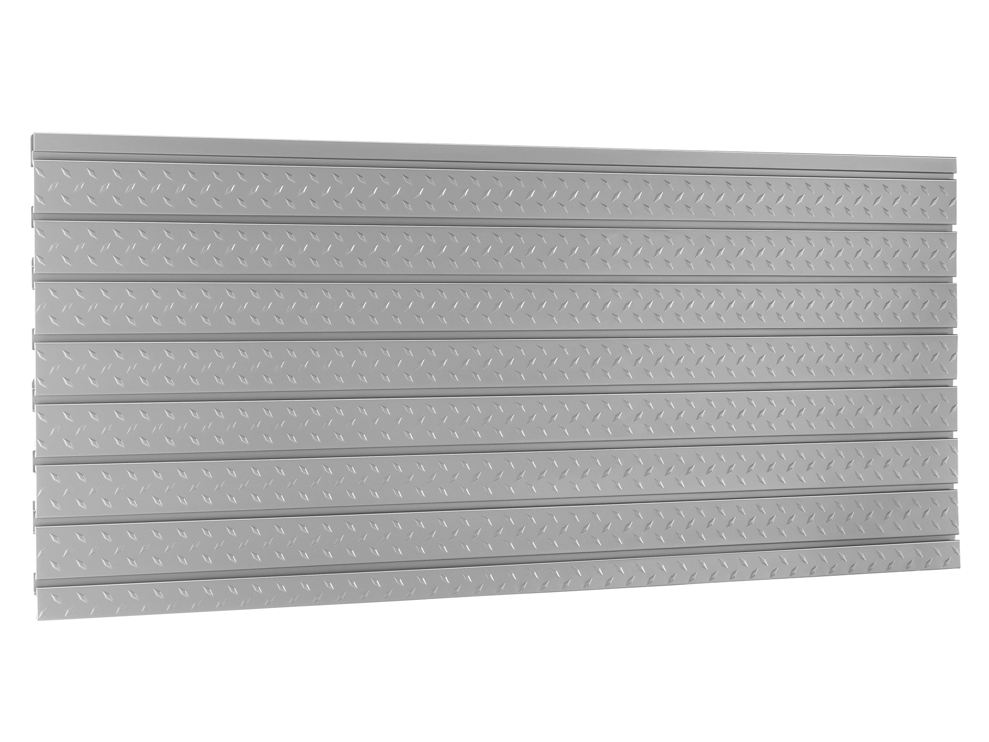 Pro Series 56 in. Diamond Plate Slatwall Backsplash